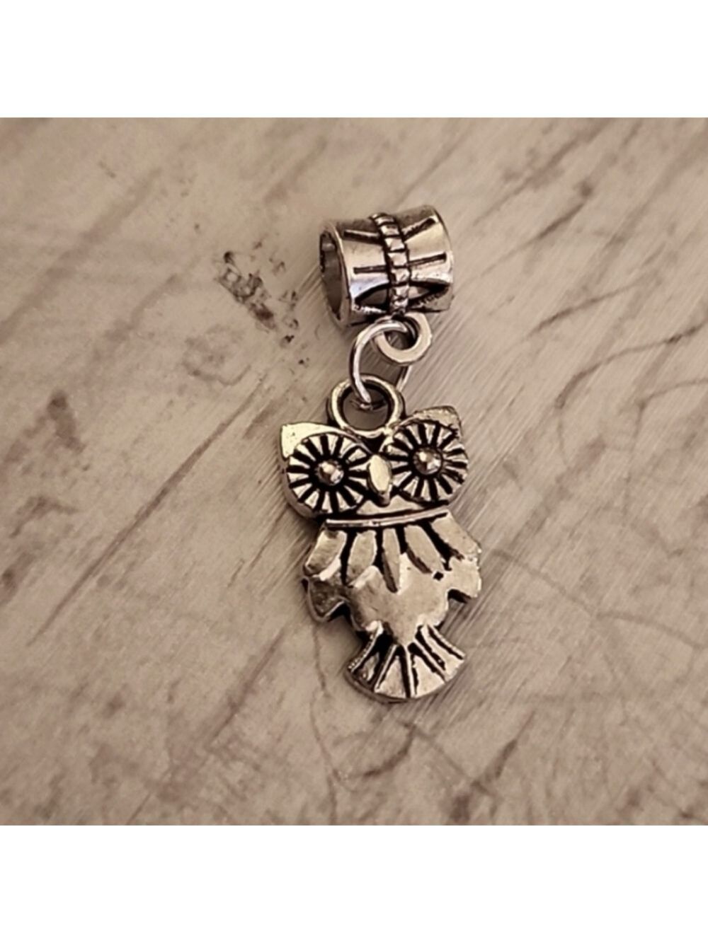 OWL  6 Charm for European Style Bracelets Fits Pandora Systems